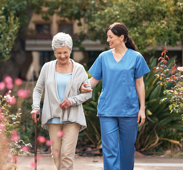 active-lifestyle Women and nurse at Blue Heron